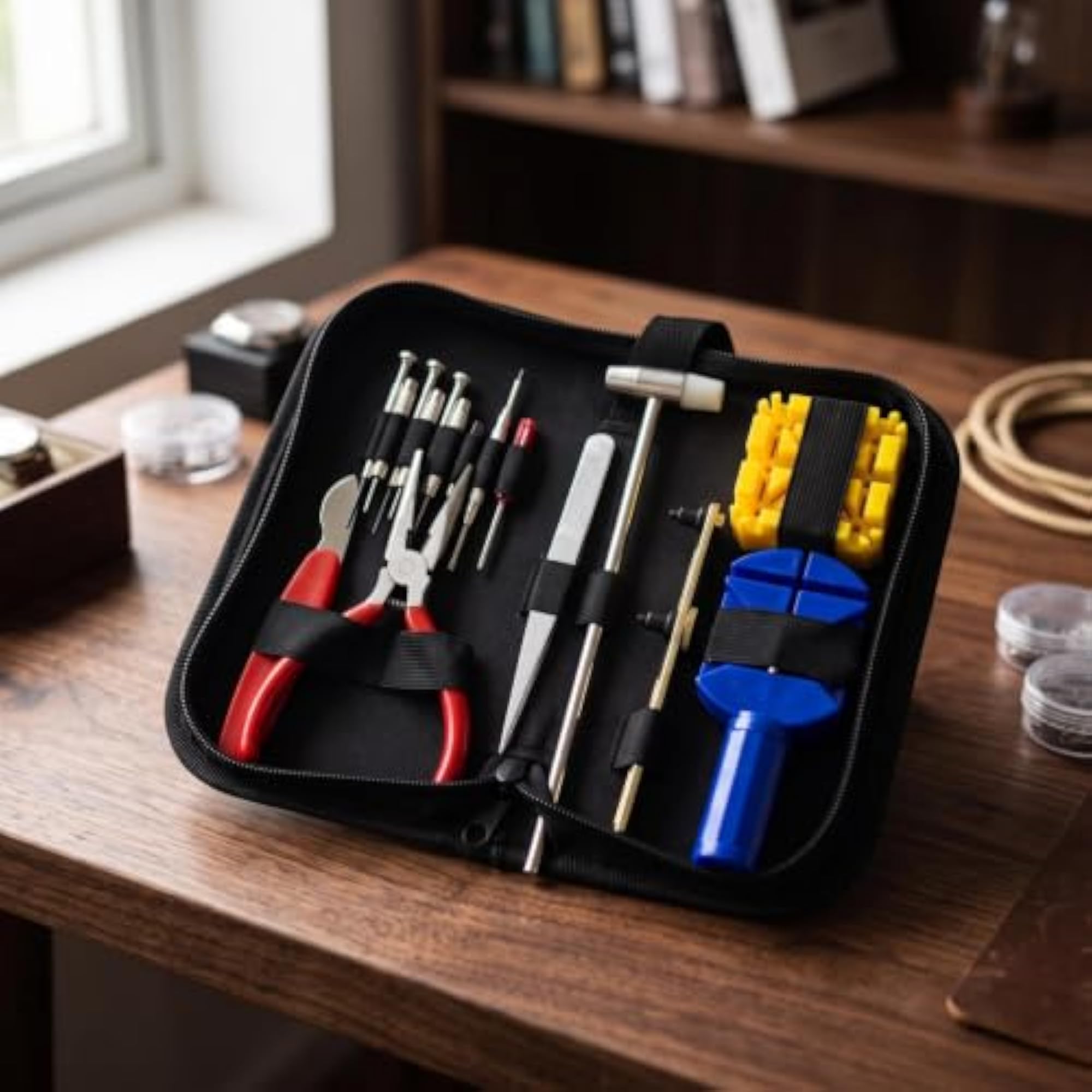 Watch Repair Tool Kit, Portable Multifunction Set for Hobbyists
